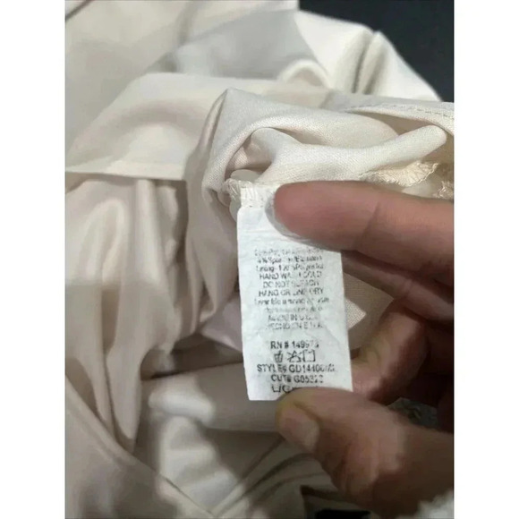 Windsor Spaghetti Stap Slip Maxi Dress Size 6 High Slit Bridal Homecoming Prom - Picture 7 of 8